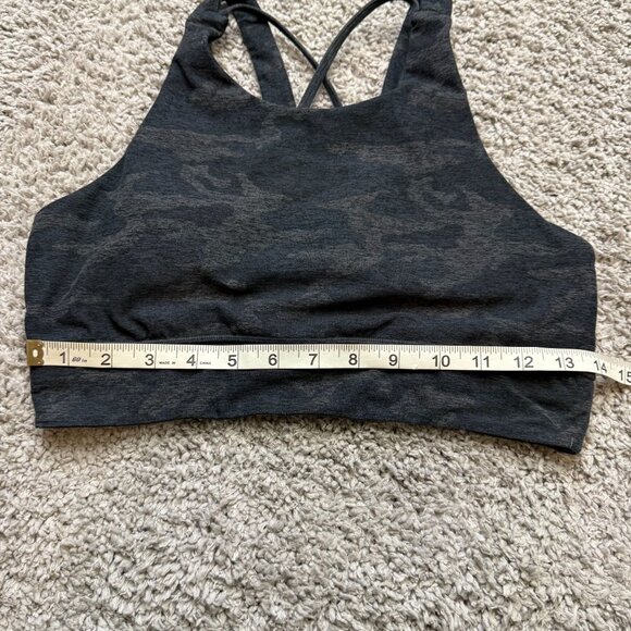Vuori Elevation Bra Black Camo Exercise Gym Activewear Size Large - Picture 4 of 5